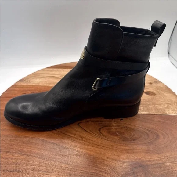 Michael Michael Kors Arley Black Leather Ankle Boots Women's Size 8.5 M - Picture 6 of 10